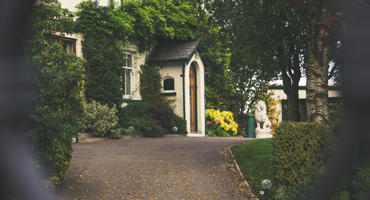 Front Gate of Home in Suburb